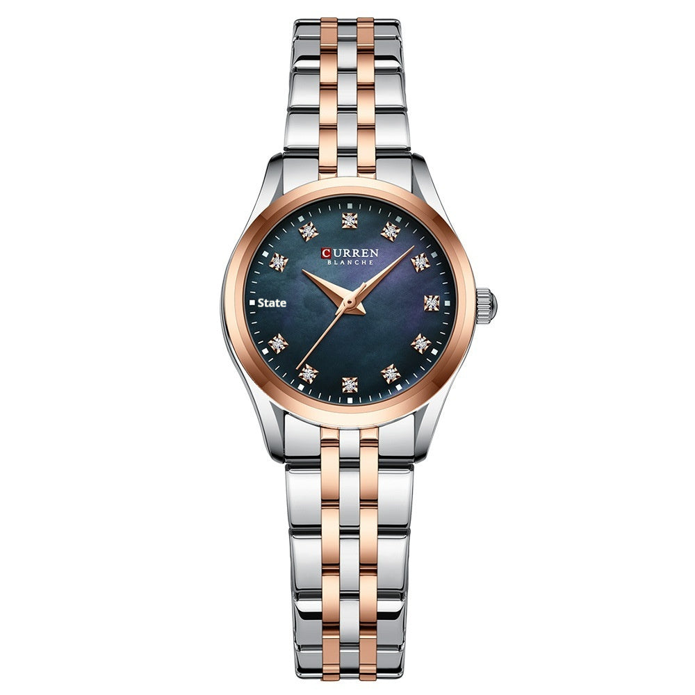 Strass Shell — Ceas Ultra-Fin cu Briliante