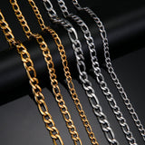 Figaro Gold — Lanț Clasic din Oțel Chirurgical